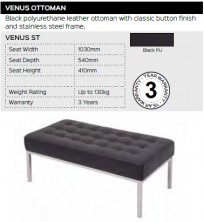 Venus ST. Venus Ottoman Specifications